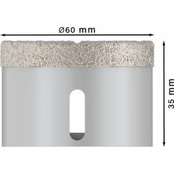 Bosch Accessories Bosch Power Tools 2608599019 diamantový vrták pro vrtání za sucha 1 ks 60 mm diamantová vrstva 1 ks