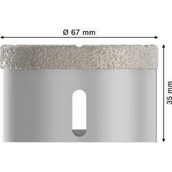 Bosch Accessories Bosch Power Tools 2608599021 diamantový vrták pro vrtání za sucha 1 ks 67 mm diamantová vrstva 1 ks