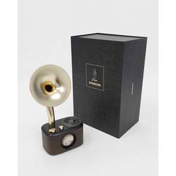 Sangean WR-45X Gold A500435 stolní rádio, FM, AUX, Bluetooth, s akumulátorem, černá, zlatá