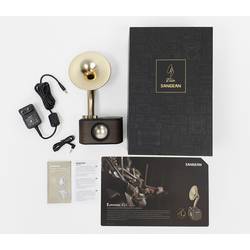 Sangean WR-45X Gold A500435 stolní rádio, FM, AUX, Bluetooth, s akumulátorem, černá, zlatá