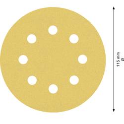 Bosch Accessories EXPERT C470 2608900797 brusné papíry pro excentrické brusky s otvory Zrnitost 120 (Ø) 115 mm 5 ks