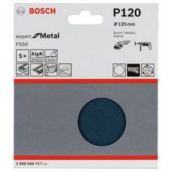 Bosch Accessories 2608608Y17 2608608Y17 brusný list bez otvorů Zrnitost 120 (Ø) 125 mm 5 ks