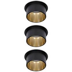 Paulmann 93379 Gil LED vestavné svítidlo, LED, pevně vestavěné LED, 18 W, černá (matná), zlatá