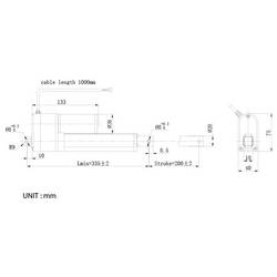 TRU COMPONENTS lineární servomotor TC24-200-250 POT TC-14973340 délka 200 mm Posuvná síla 250 N 24 V/DC 1 ks