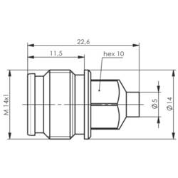 Telegärtner J01461A0008 100025510 Konektor 2,2-5 spojka, rovná 1 ks