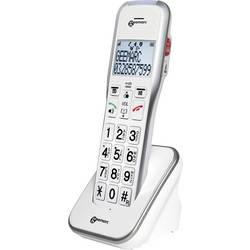Geemarc AMPLIDECT 595 COMBI šňůrový telefon pro seniory záznamník, handsfree, optická signalizace hovoru, kompatibilní s naslouchadly bílá