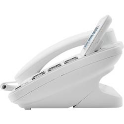 Geemarc AMPLIDECT 595 COMBI šňůrový telefon pro seniory záznamník, handsfree, optická signalizace hovoru, kompatibilní s naslouchadly bílá