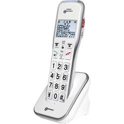 Geemarc AMPLIDECT 595 COMBI šňůrový telefon pro seniory záznamník, handsfree, optická signalizace hovoru, kompatibilní s naslouchadly bílá