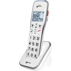 Geemarc AMPLIDECT 595 COMBI šňůrový telefon pro seniory záznamník, handsfree, optická signalizace hovoru, kompatibilní s naslouchadly bílá