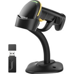 inateck BCST-35_black skener čárových kódů Bluetooth 1D, 2D LED Černá ruční skener vč. stojánku
