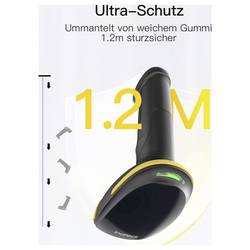 inateck BCST-35_black skener čárových kódů Bluetooth 1D, 2D LED Černá ruční skener vč. stojánku