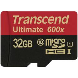 Transcend Ultimate (600x) paměťová karta microSDHC Industrial 32 GB Class 10, UHS-I vč. SD adaptéru