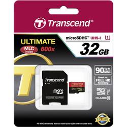 Transcend Ultimate (600x) paměťová karta microSDHC Industrial 32 GB Class 10, UHS-I vč. SD adaptéru