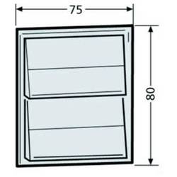 RENZ 97985271-9016 zvonkové tlačítko se jmenovkou bílá