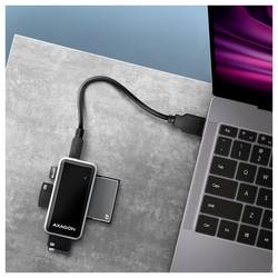 AXAGON CRE-X1 externí čtečka paměťových karet USB bílá, černá