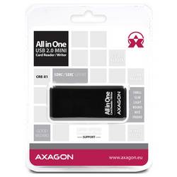 AXAGON CRE-X1 externí čtečka paměťových karet USB bílá, černá