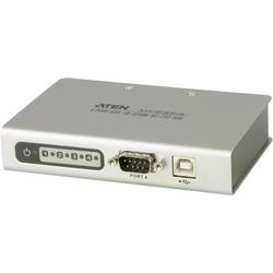 ATEN UC2324-AT USB Hub 4 porty sériové (9pólové) USB 2.0 480 MBit/s s převodníkem USB => RS-232 bílá UC2324-AT