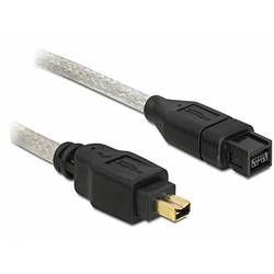 Delock Firewire kabel [1x firewire (400) zástrčka 4pólová - 1x firewire (800) zástrčka 9pólová] 1 m šedá