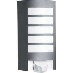Steinel L 12 S 657819 venkovní nástěnné osvětlení s PIR detektorem úsporná žárovka, LED E27 60 W antracitová
