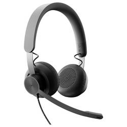 Logitech LOGI Wired Personal Video CollabKit Headset otevřená (On Ear) kabelová grafit Počítače