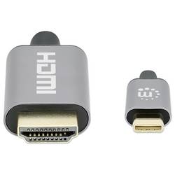 Manhattan USB kabel HDMI 2.0 Zástrčka HDMI-A, USB-C ® zástrčka 2.00 m černá 153607
