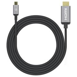 Manhattan USB kabel HDMI 2.0 Zástrčka HDMI-A, USB-C ® zástrčka 2.00 m černá 153607