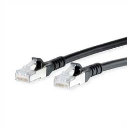 Metz Connect 130845E000-E RJ45 síťové kabely, propojovací kabely CAT 6A S/FTP 50.00 m černá dvoužilový stíněný, bez halogenů, samozhášecí 1 ks