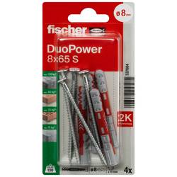 Fischer 537664 DuoPower 8 x 65 S K NV sada hmoždinek 65 mm 8 mm 1 sada