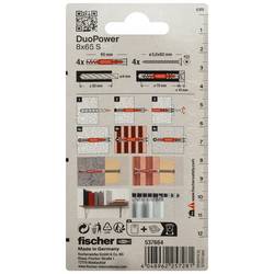 Fischer 537664 DuoPower 8 x 65 S K NV sada hmoždinek 65 mm 8 mm 1 sada