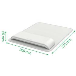Leitz Ergo Mauspad Grau, Einfarbig, Handgelenkauflage, Anti-Rutsch-Basis podložka pod myš ergonomická šedá