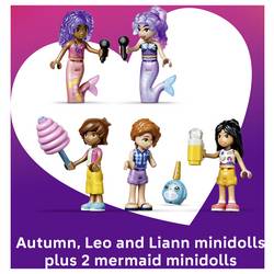 42703 LEGO® FRIENDS Achterma ježera; hrací sada se 5 hrnkami, Bubble-tea stavem, nádhernou plošinou pro mlže a pool