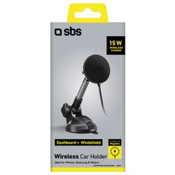 sbs mobile TESUPPMAG15WLONGARM přísavka držák mobilního telefonu do auta s magnetickým upevněním, s funkcí indukčního nabíjení