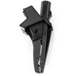 HT Instruments 5004-IECN banánkový konektor 1003140 banánková zdířka , zásuvka 4 mm, konektor 4 mm, krokosvorka CAT III 1000 V černá 1 ks