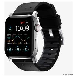 Nomad Nomad Active Leather Band Pro Black Conn Poutko na zápěstí černá, stříbrná