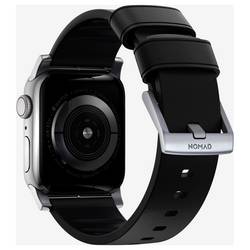 Nomad Nomad Active Leather Band Pro Black Conn Poutko na zápěstí černá, stříbrná