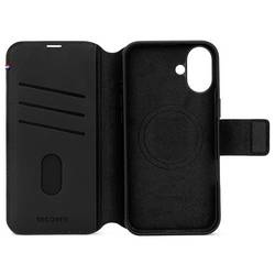 Decoded Decoded Leather Detachable Wallet iPhone zadní kryt na mobil iPhone 16 černá D25IPO16DW5BK