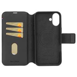 Decoded Decoded Leather Detachable Wallet iPhone zadní kryt na mobil iPhone 16 černá D25IPO16DW5BK