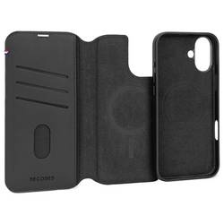 Decoded Decoded Leather Detachable Wallet iPhone zadní kryt na mobil iPhone 16 černá D25IPO16DW5BK