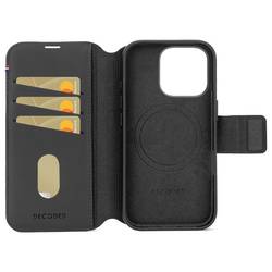 Decoded Decoded Leather Detachable Wallet iPhone zadní kryt na mobil iPhone 16 černá D25IPO16PDW5BK