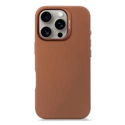 Decoded Decoded Leather Backcover iPhone 16 Pro zadní kryt na mobil iPhone 16 Pro hnědá D25IPO16PBC1TN