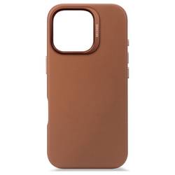 Decoded Decoded Leather Backcover iPhone 16 Pro zadní kryt na mobil iPhone 16 Pro hnědá D25IPO16PBC1TN