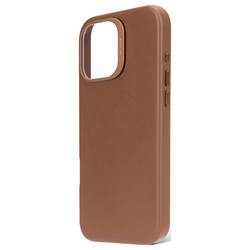 Decoded Decoded Leather Backcover iPhone 16 Pro zadní kryt na mobil iPhone 16 Pro Max hnědá D25IPO16PMBC1TN