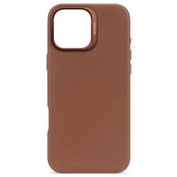 Decoded Decoded Leather Backcover iPhone 16 Pro zadní kryt na mobil iPhone 16 Pro Max hnědá D25IPO16PMBC1TN