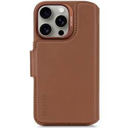 Decoded Decoded Leather Detachable Wallet iPhone zadní kryt na mobil iPhone 16 Pro hnědá D25IPO16PDW5TN
