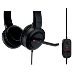 Kensington Headset uzavřená (Over Ear) kabelová černá Potlačení hluku headset Počítače
