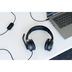 Kensington Headset uzavřená (Over Ear) kabelová černá Potlačení hluku headset Počítače
