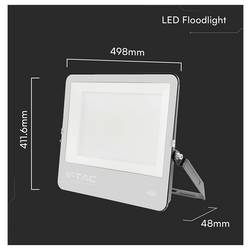 V-TAC 238256 venkovní LED reflektor Energetická třída (EEK2021): D (A - G) 300 W Barvy světla (LED svítidlo): denní bílá