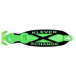 KLEVER KCJ-XC-20X KLEVER KCJ-XC-20X XChange™ 20 Kleen™ bezpečnostní nůž Zelená-černá, 10 ks 10 ks