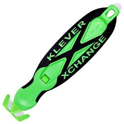 KLEVER KCJ-XC-20X KLEVER KCJ-XC-20X XChange™ 20 Kleen™ bezpečnostní nůž Zelená-černá, 10 ks 10 ks