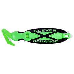 KLEVER KCJ-XC-30X KLEVER KCJ-XC-30X XChange™ 30 Kleen™ bezpečnostní nůž Zelená-černá, 10 ks 10 ks